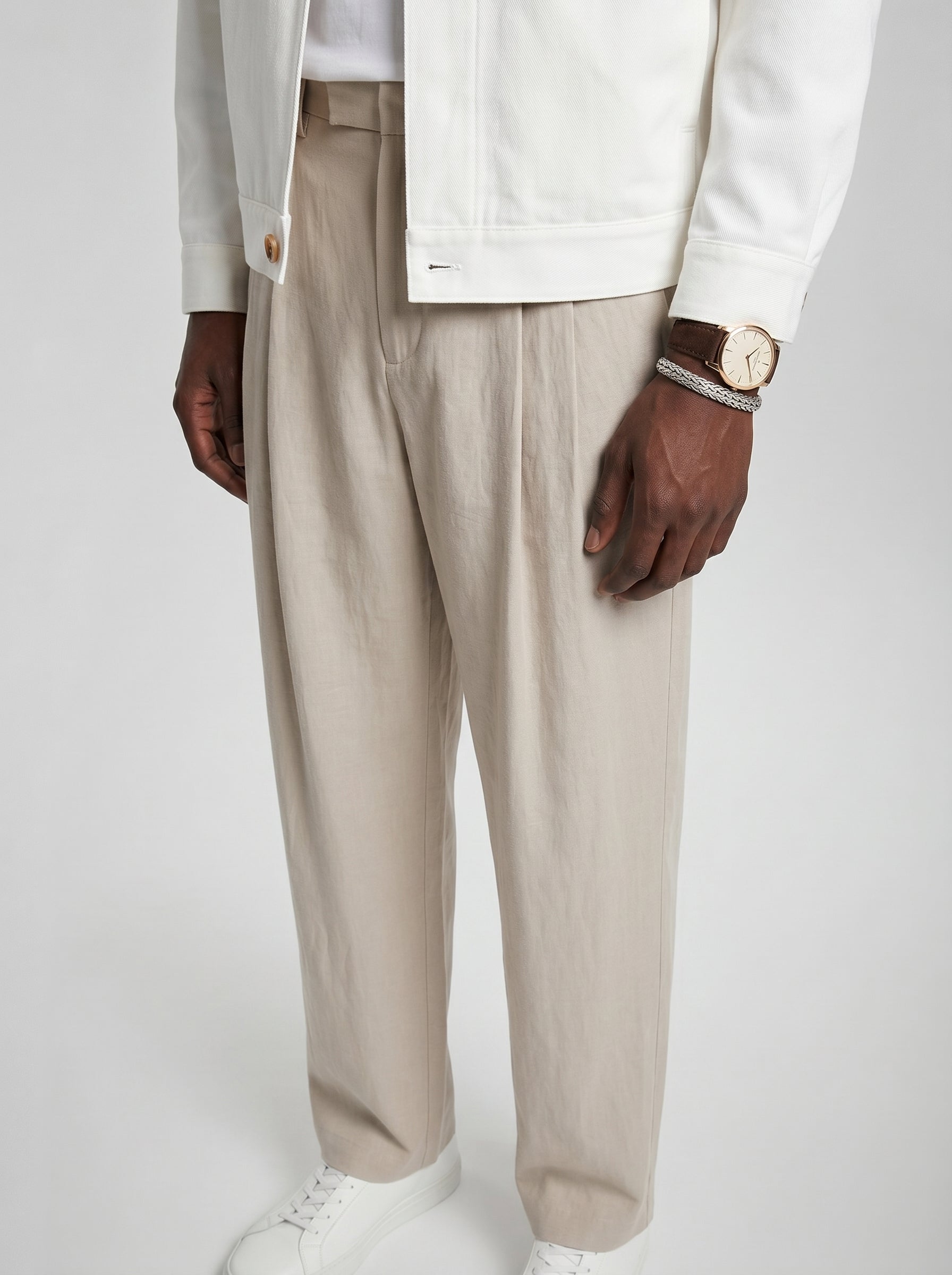 Gaspard Relaxed Pleated Trousers