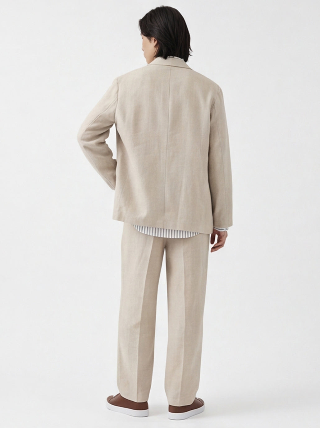 Aurelio Washed Linen Blazer