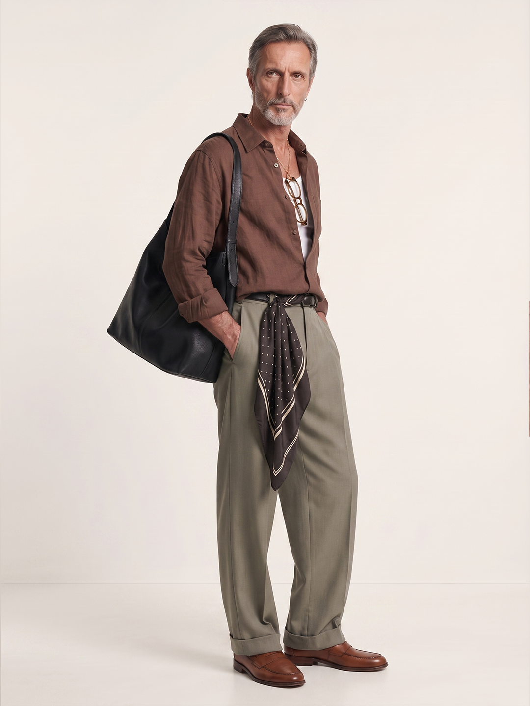 Étienne French Linen Shirt (Espresso Brown)