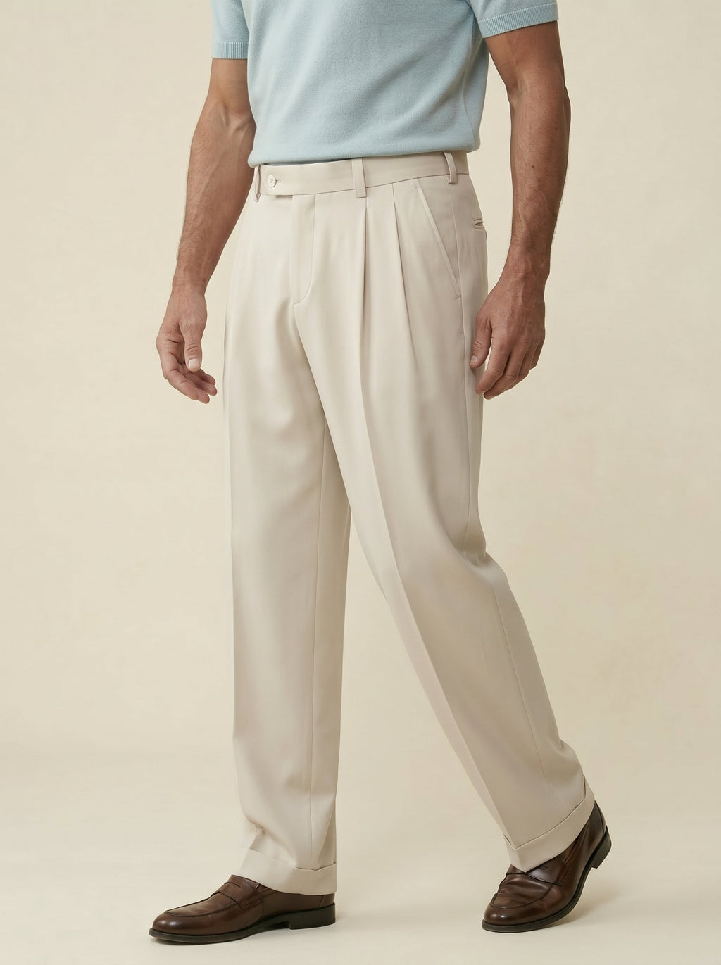 Lorenzo Wool Tailored Trousers