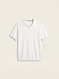 Adrien Open-Collar Polo
