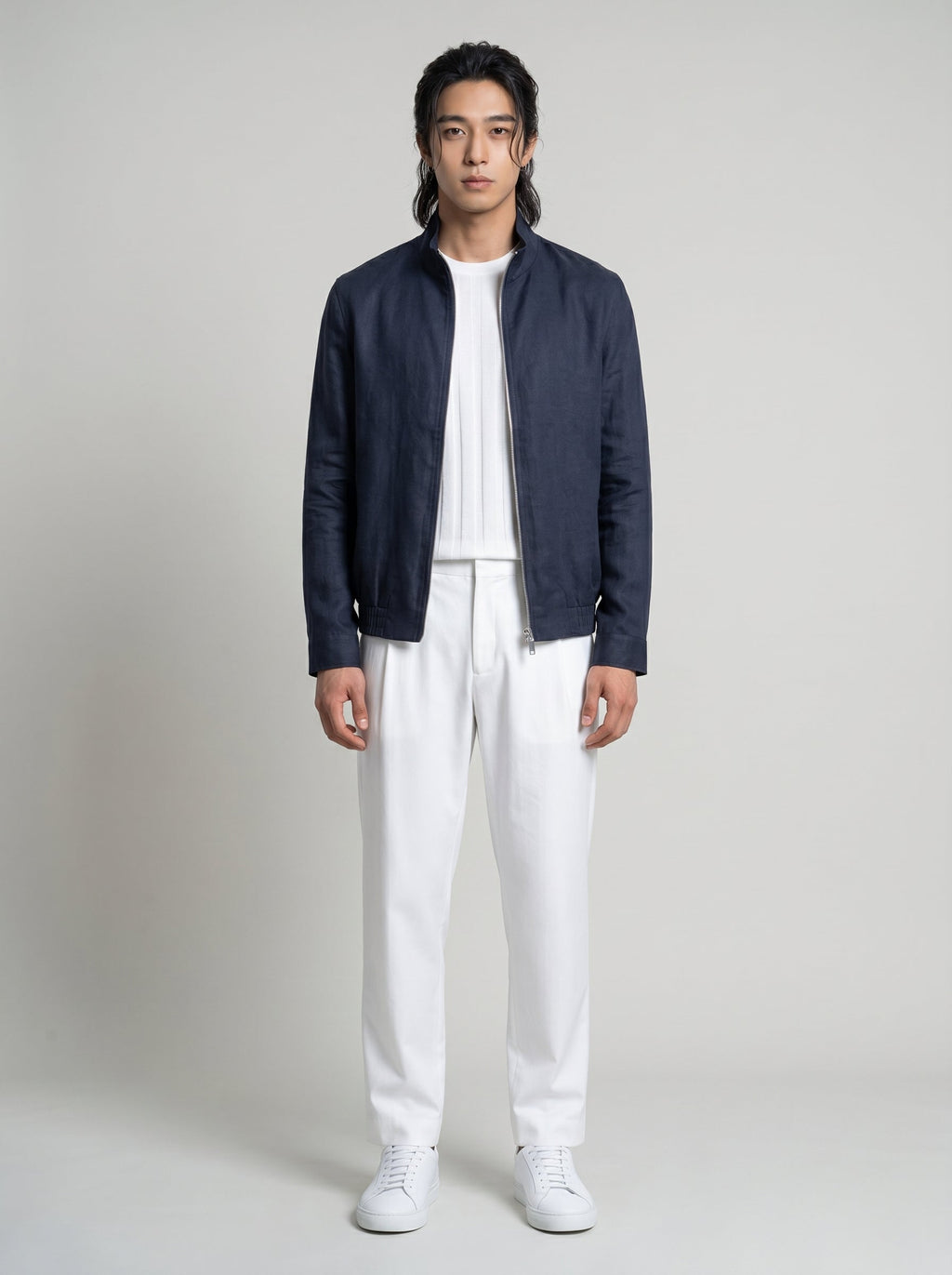Arden Cotton-Lyocell Tailored Trousers
