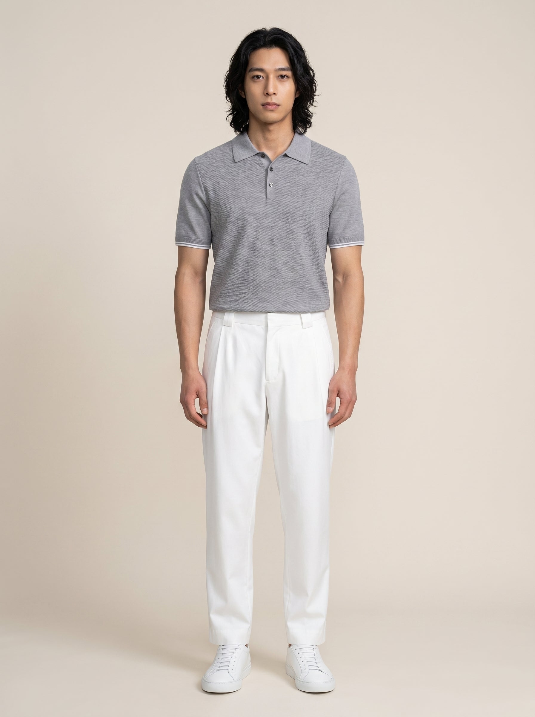Armand Textured Knit Polo
