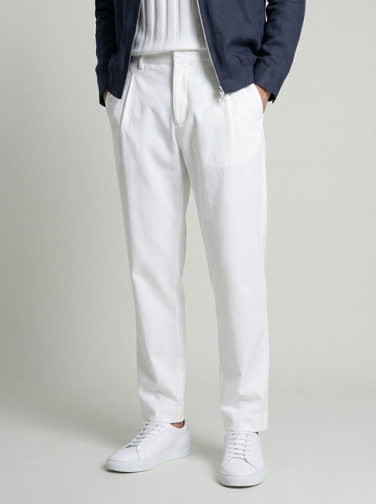 Arden Cotton-Lyocell Tailored Trousers