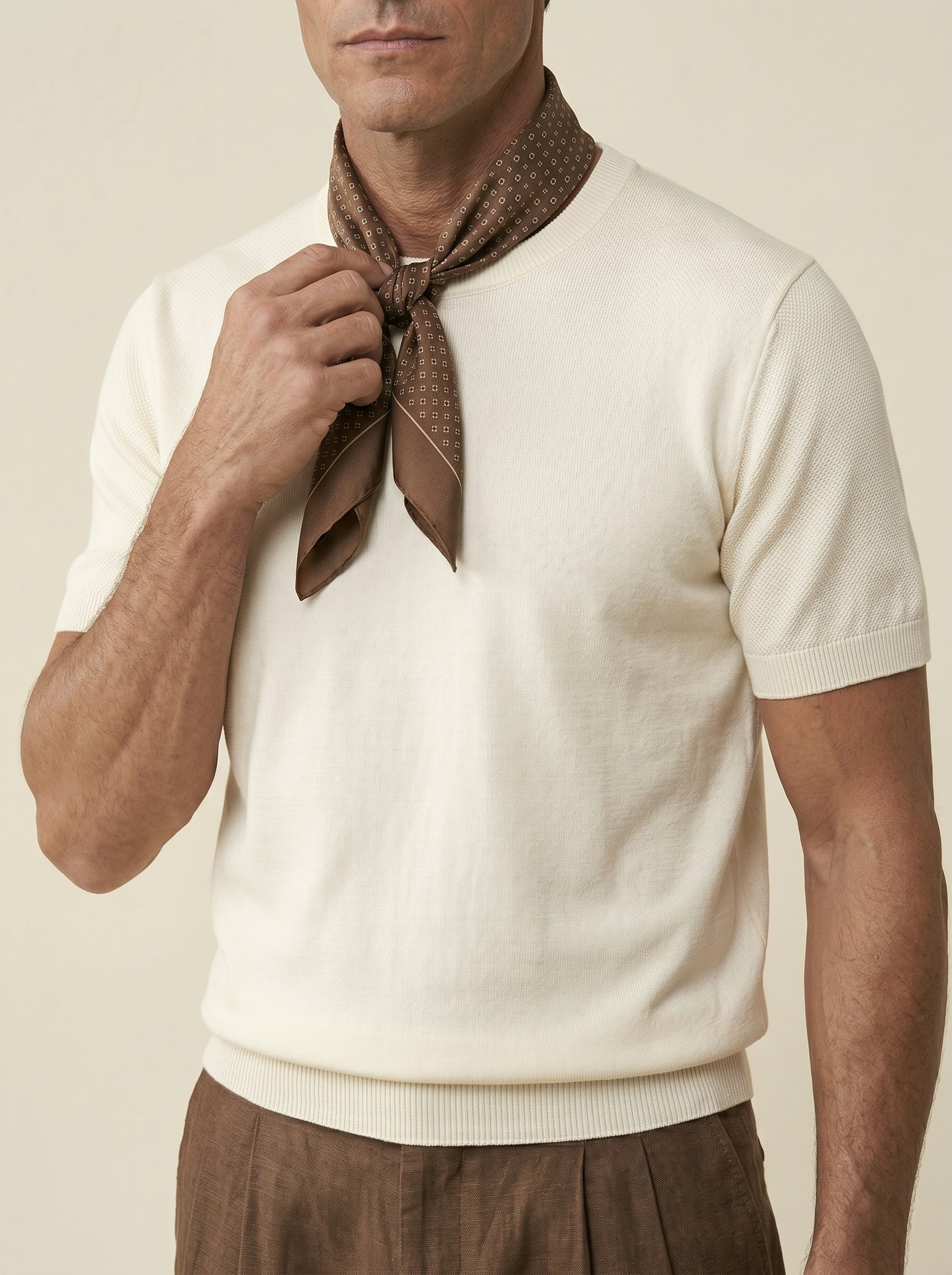Luca Silk-Cotton Knit Tee