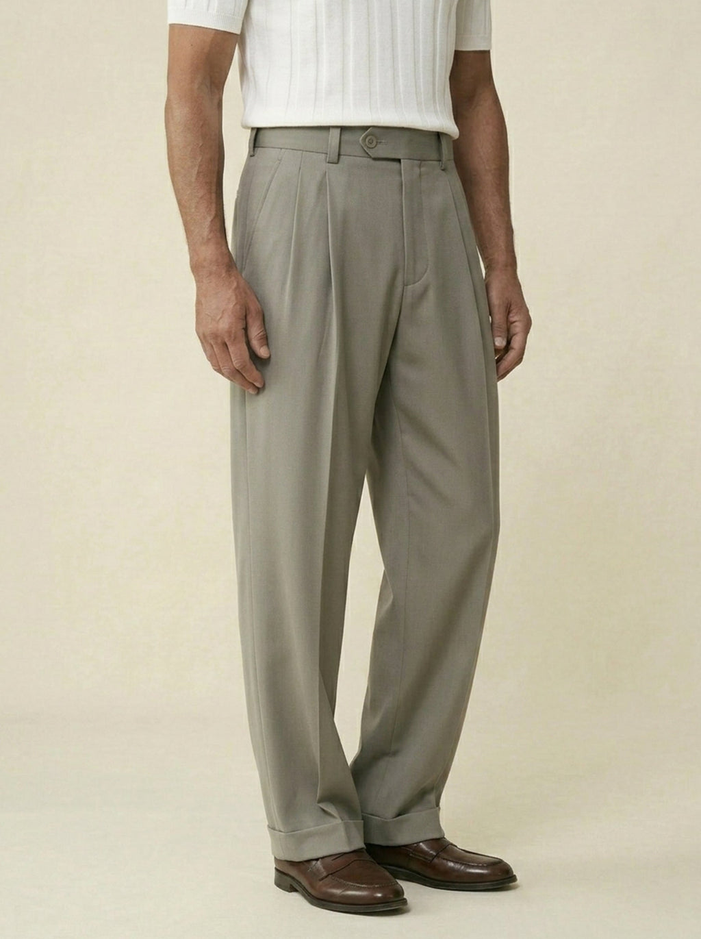 Lorenzo Wool Tailored Trousers