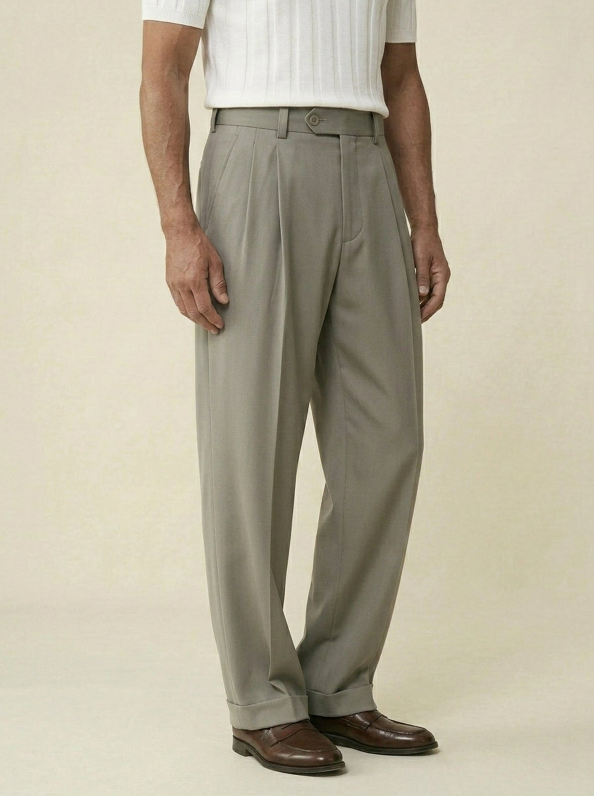 Lorenzo Wool Tailored Trousers