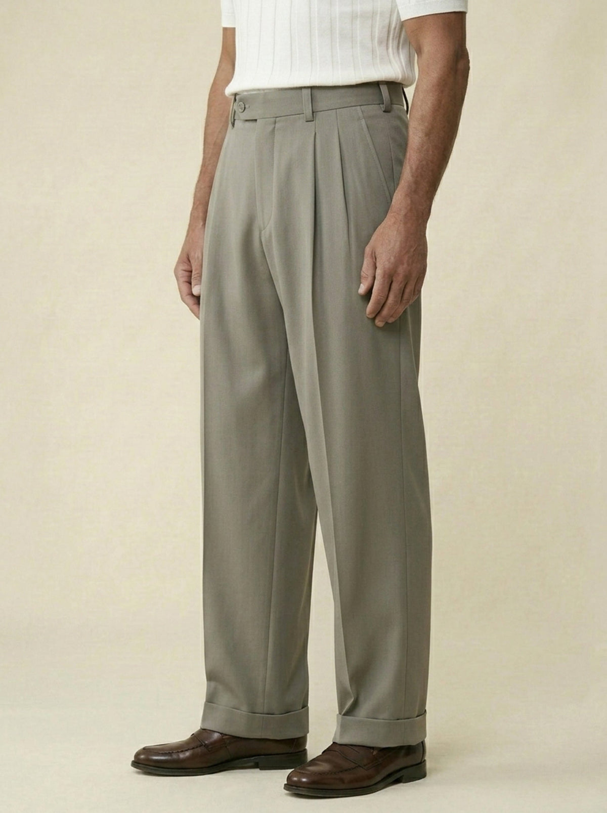 Lorenzo Wool Tailored Trousers
