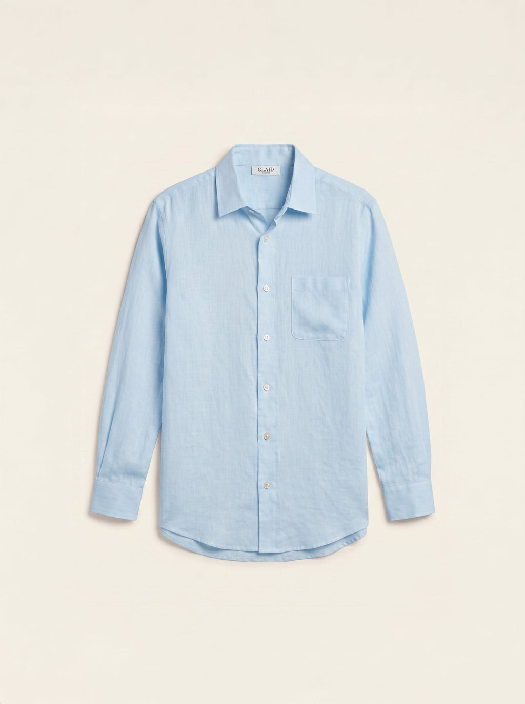 Étienne French Linen Shirt (Sky Blue)