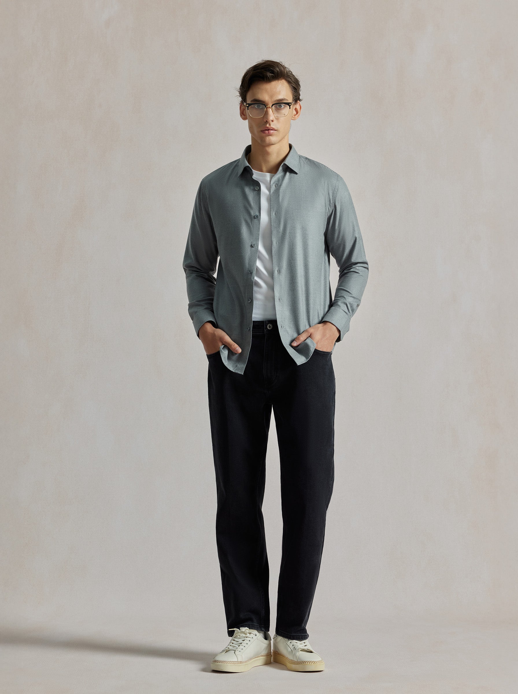 Laurent Brushed Silk Shirt