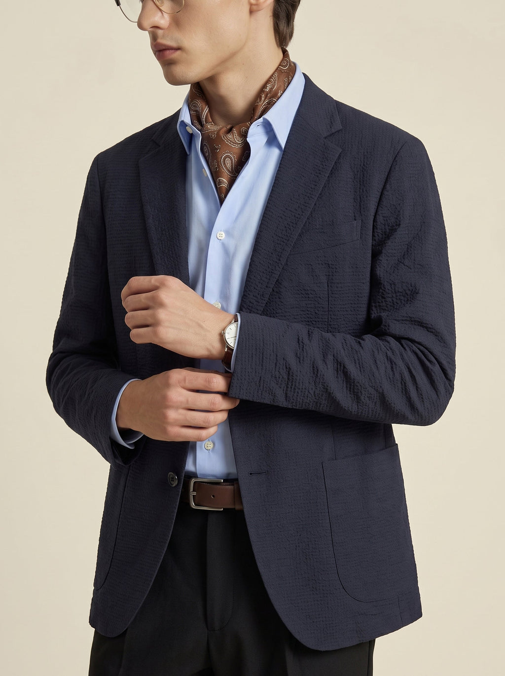 Alton Seersucker Travel Blazer