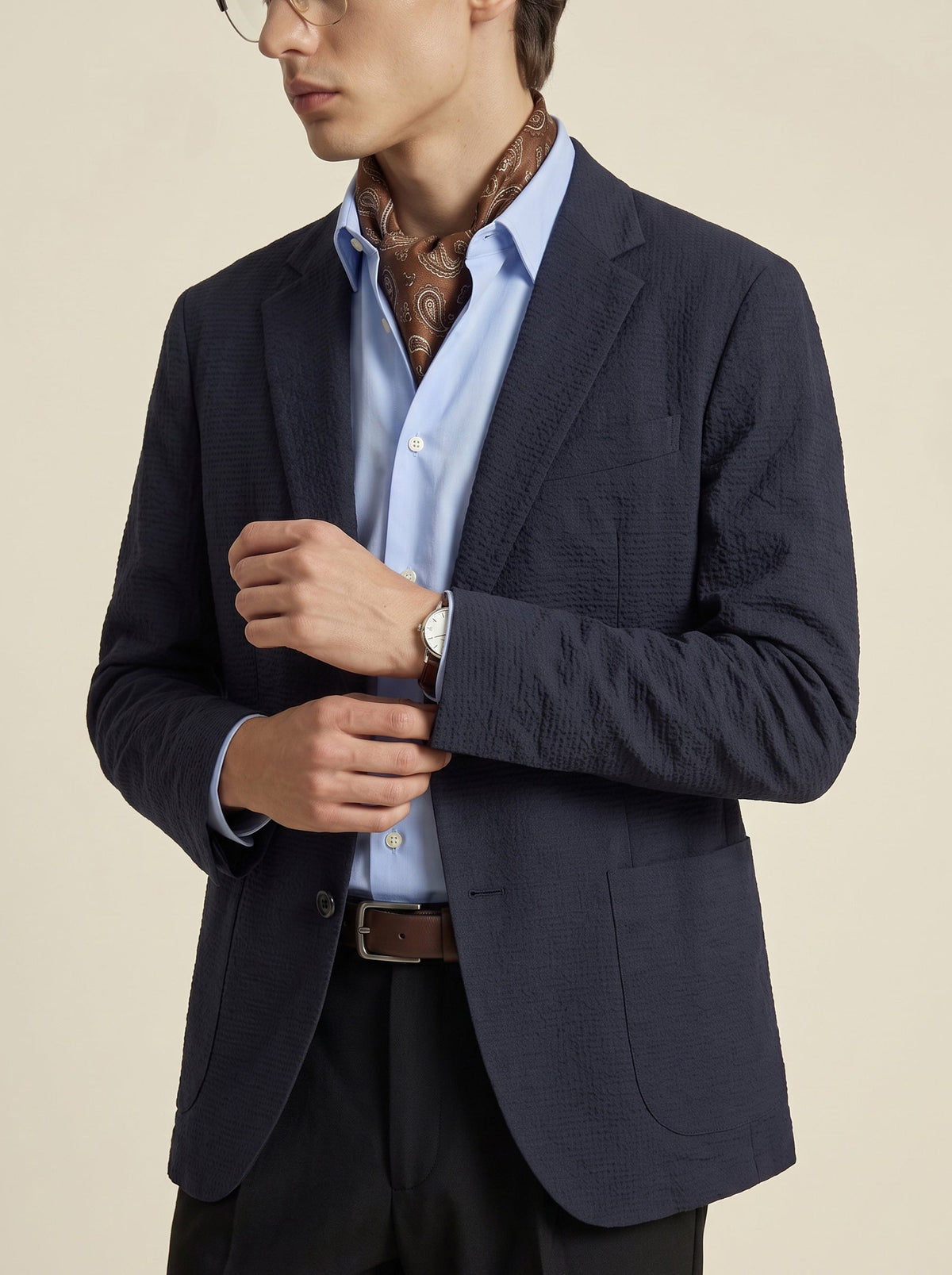 Alton Seersucker Travel Blazer