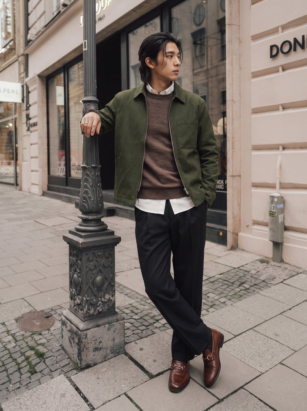 Edmund Australian Wool Zip Jacket
