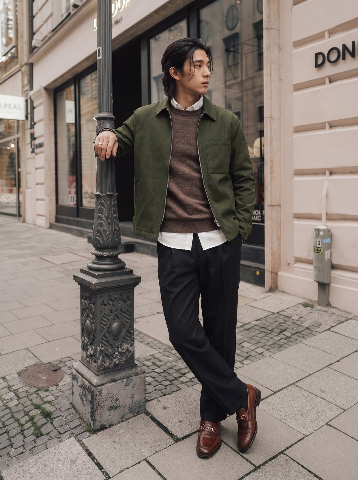 Edmund Australian Wool Zip Jacket