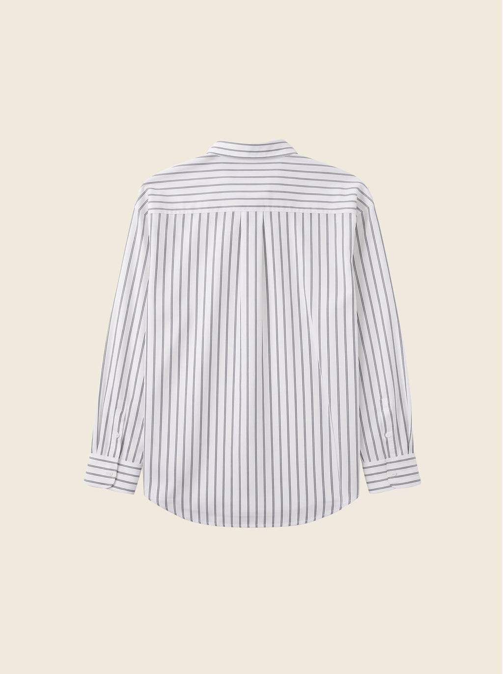 Luca Hidden-Placket Stripe Shirt