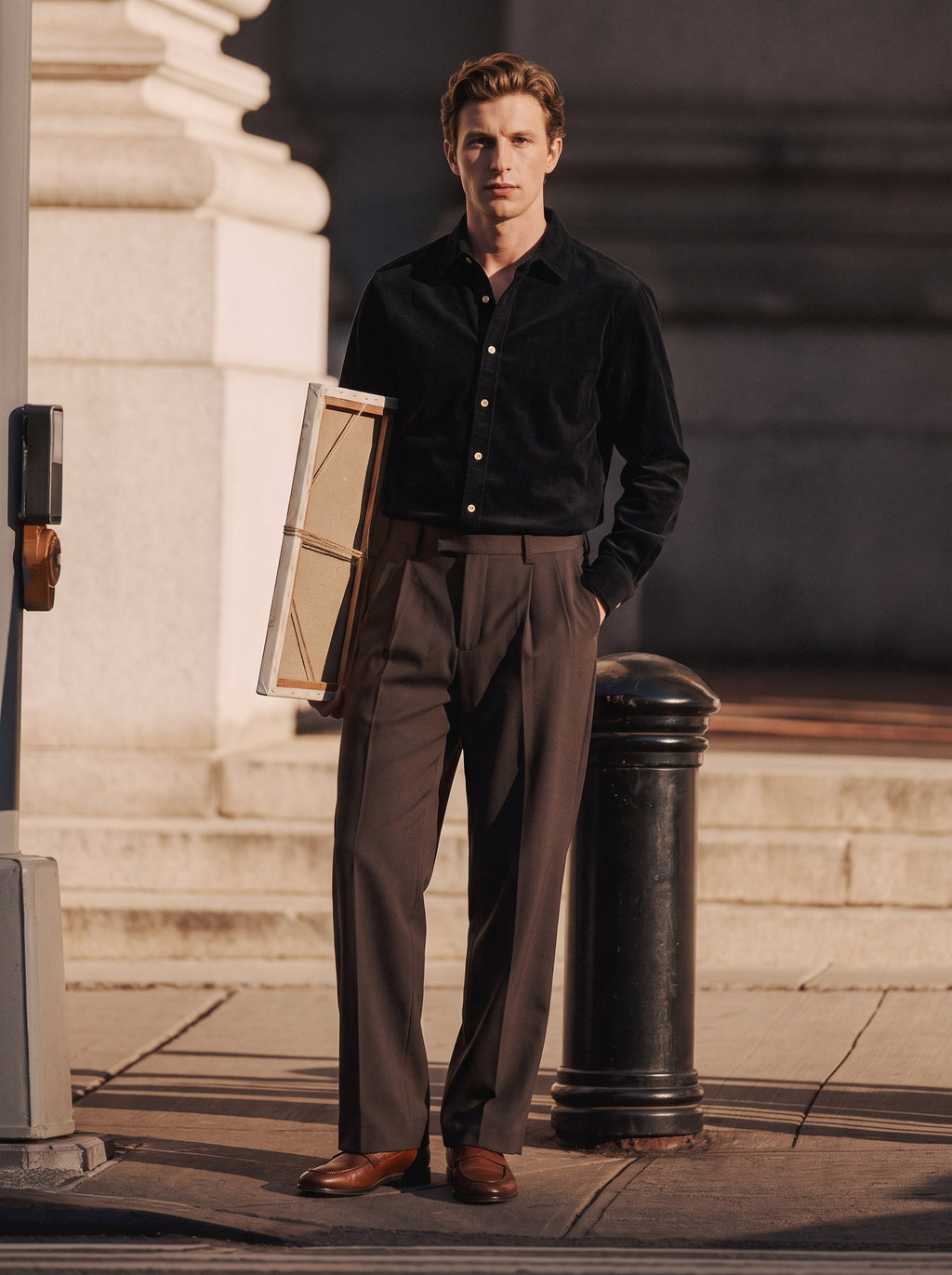 Olivier Washed Cotton Corduroy Shirt