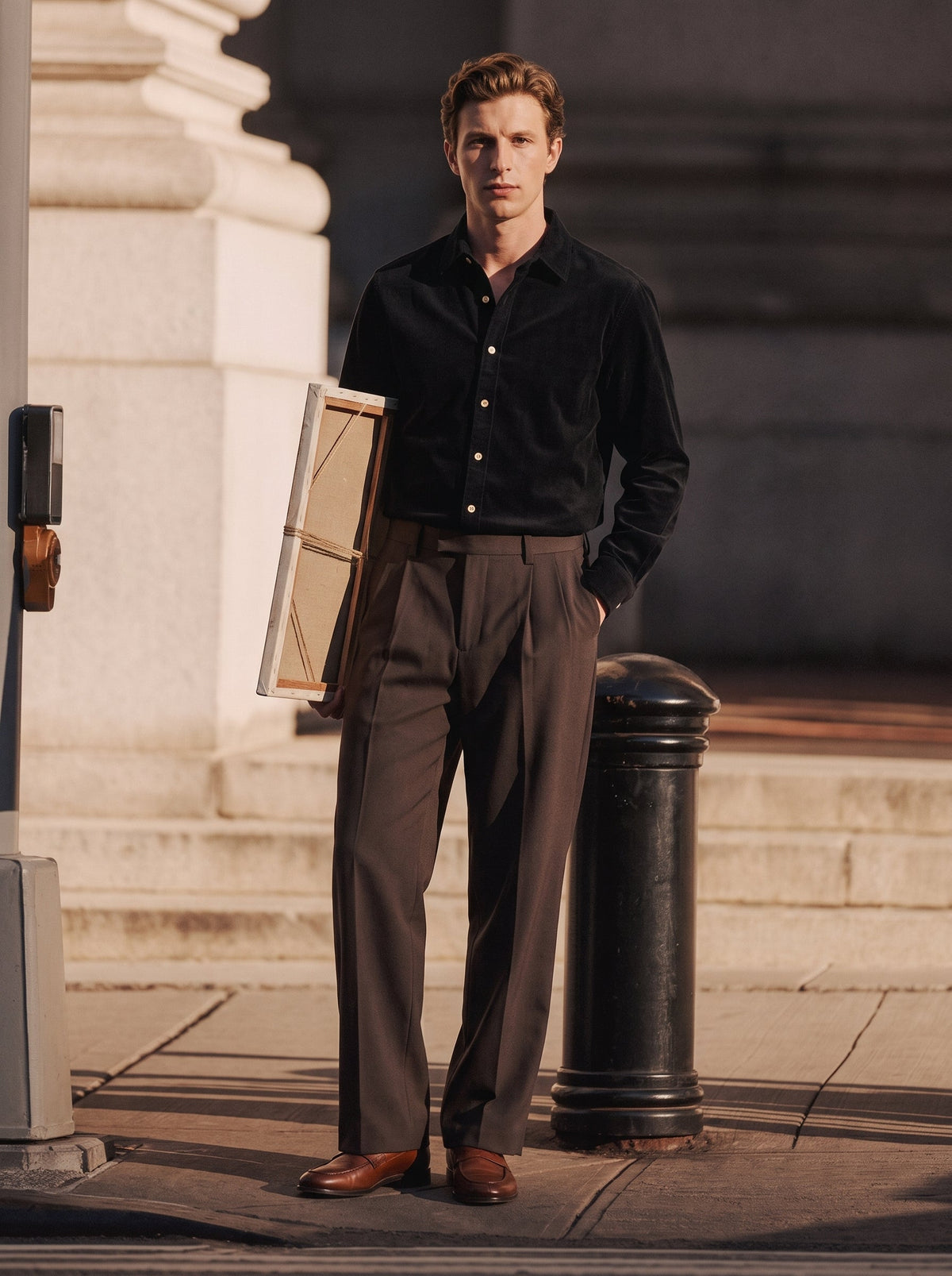 Olivier Washed Cotton Corduroy Shirt