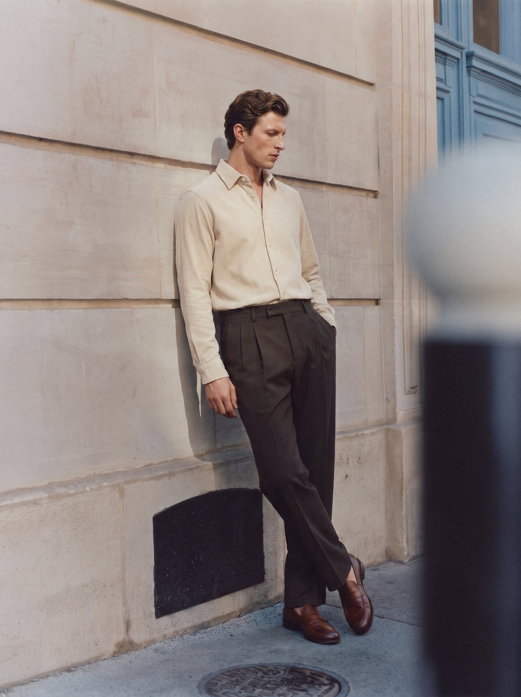 Olivier Washed Cotton Corduroy Shirt