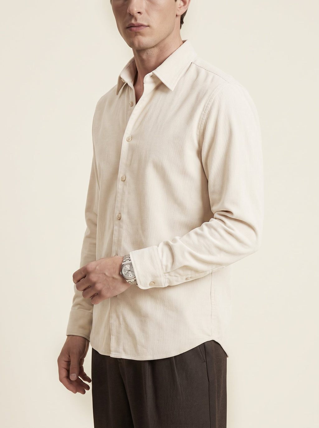 Olivier Washed Cotton Corduroy Shirt