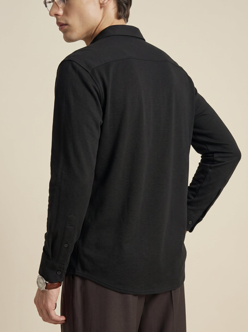 Dorian Merino-Tencel Knit Shirt