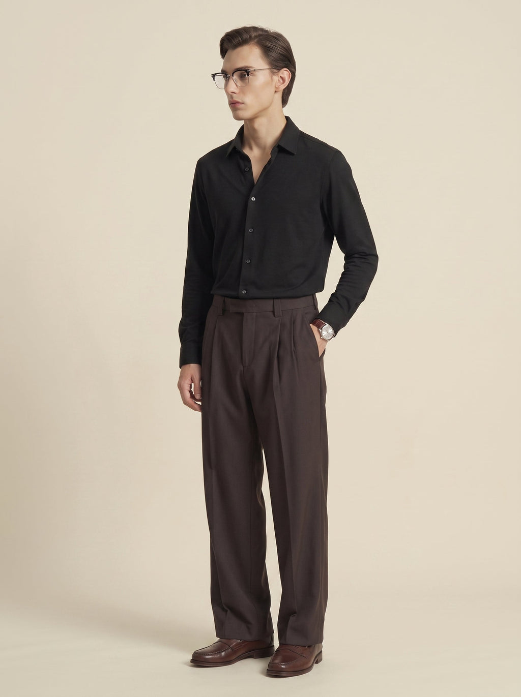 Dorian Merino-Tencel Knit Shirt