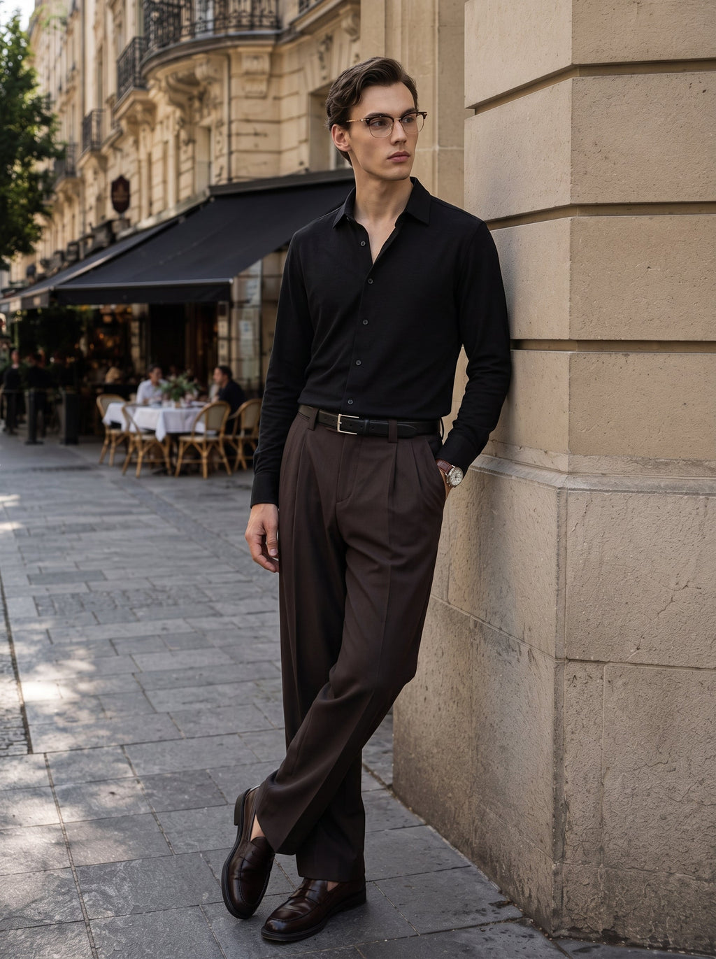 Dorian Merino-Tencel Knit Shirt