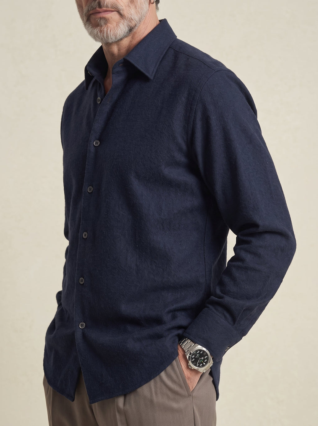 Alistair Mercerised Wool Shirt