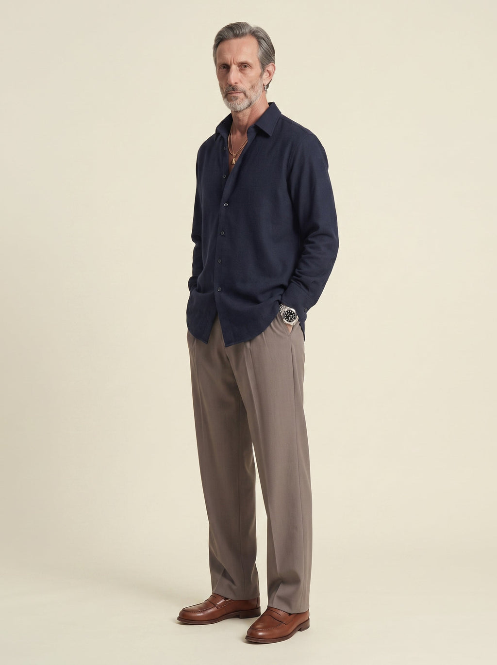 Alistair Mercerised Wool Shirt