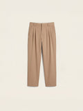 Arden Cotton-Lyocell Tailored Trousers (Sandstone)