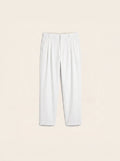 Arden Cotton-Lyocell Tailored Trousers (Pure White)