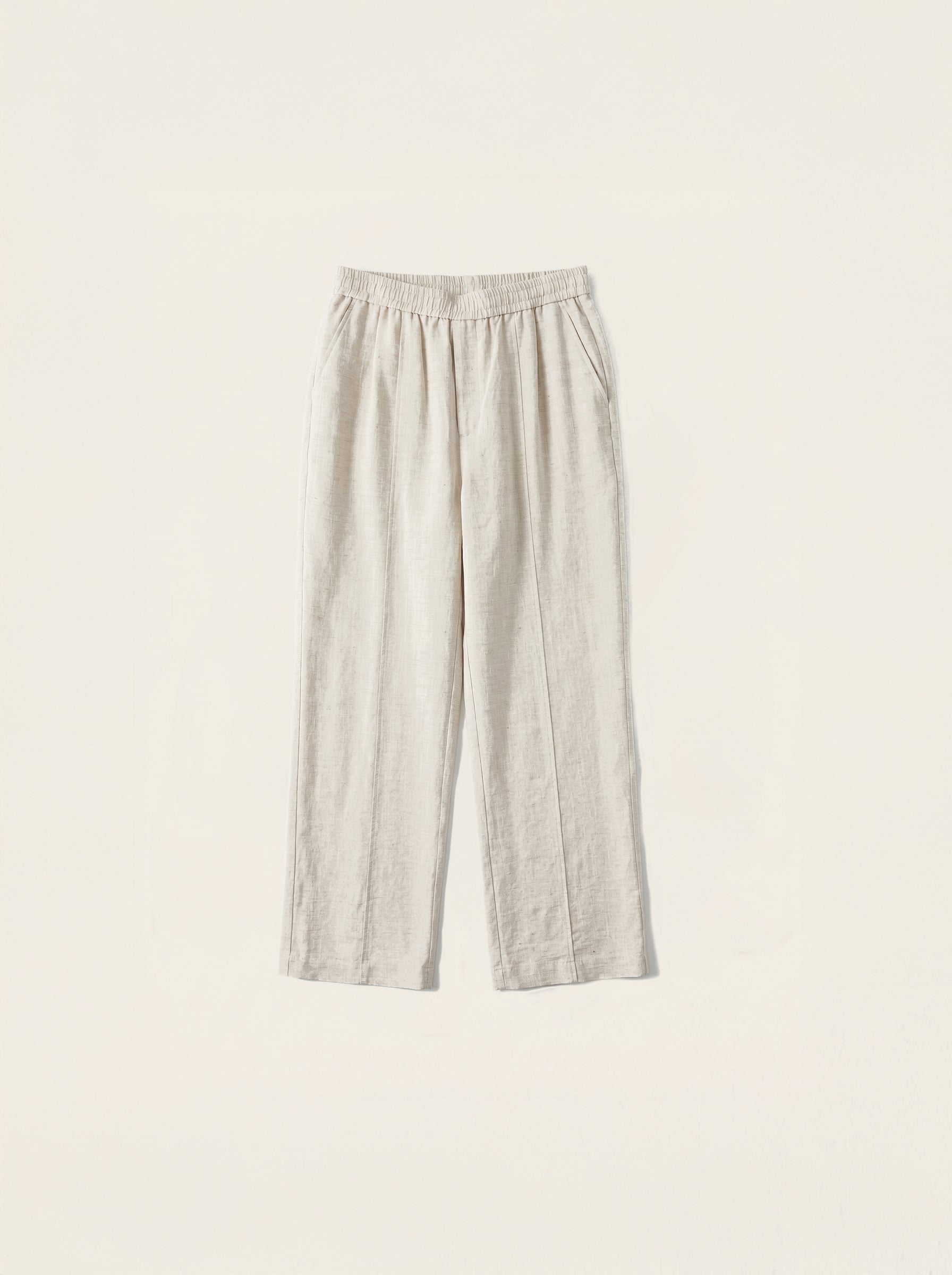 Lorenzo Linen-Cotton Drawstring Trousers