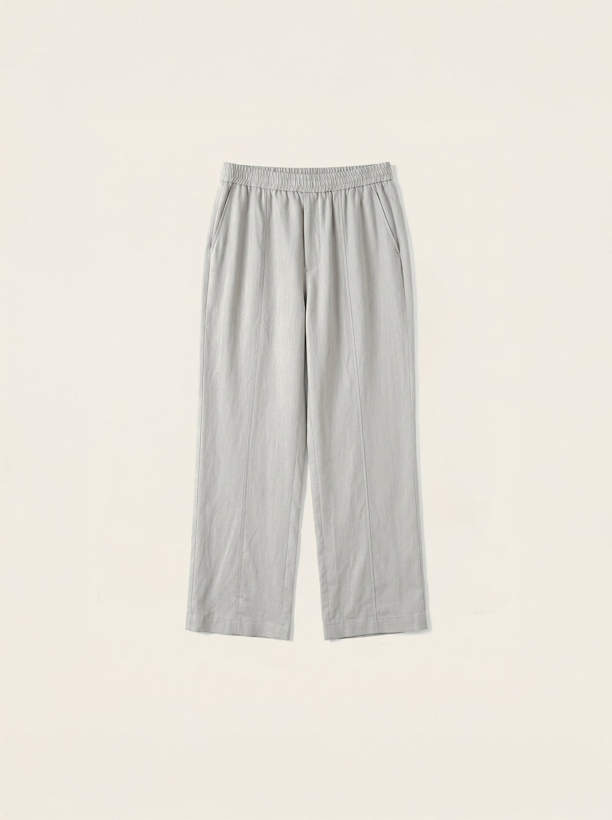Lorenzo Linen-Cotton Drawstring Trousers