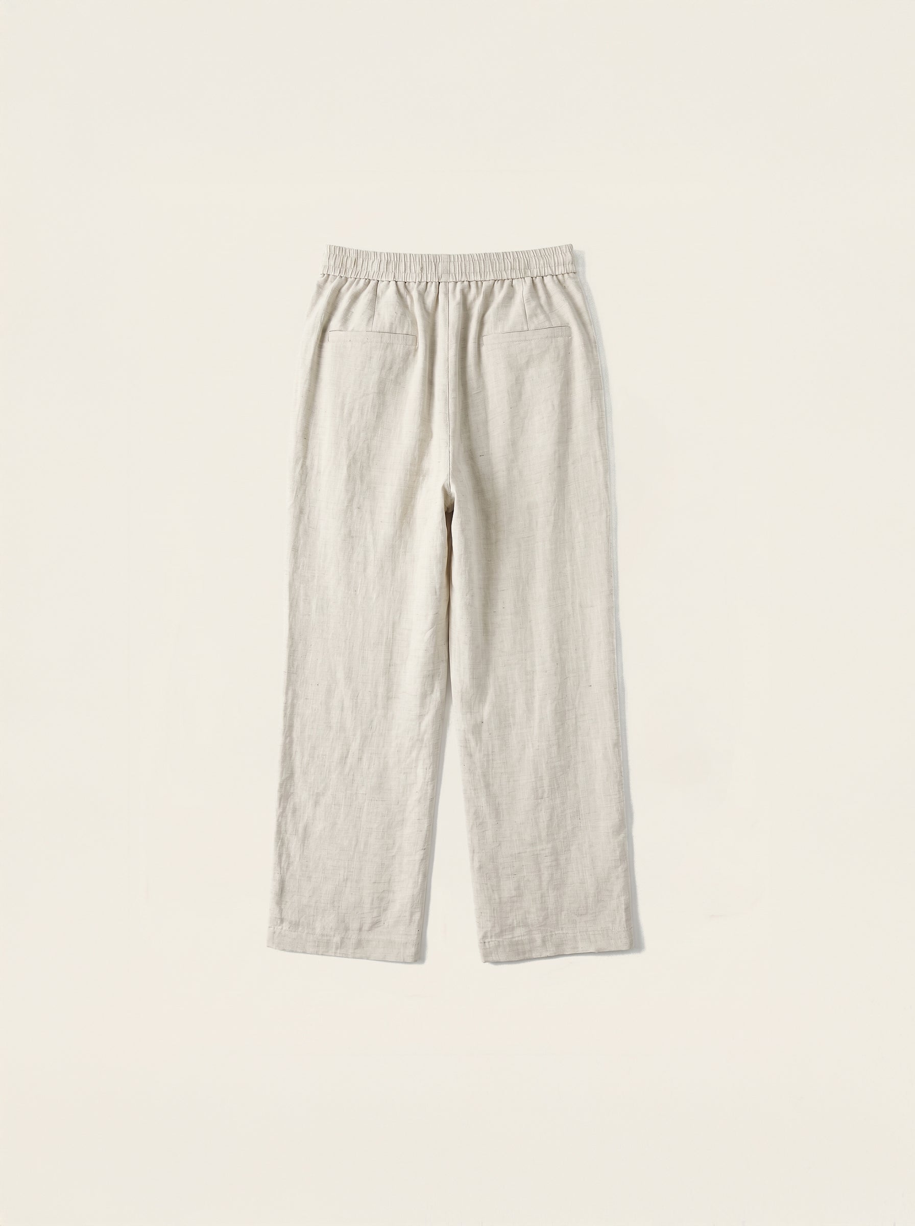 Lorenzo Linen-Cotton Drawstring Trousers
