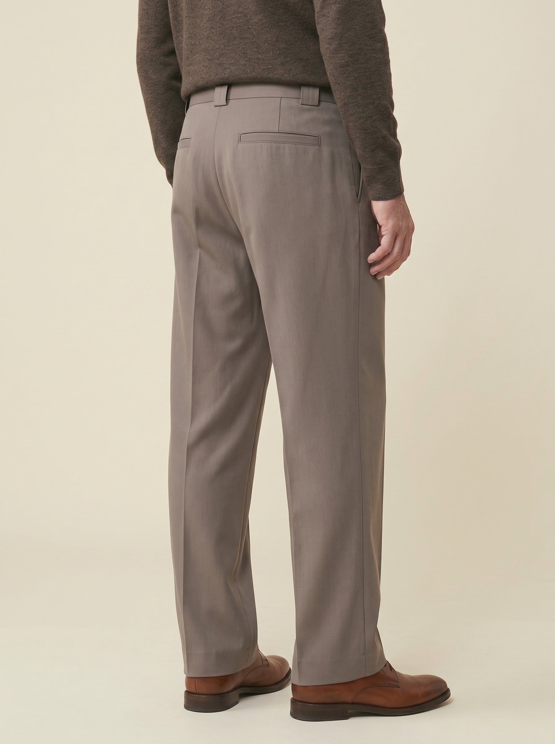 Cassian Wool-Blend Relaxed Straight Trousers