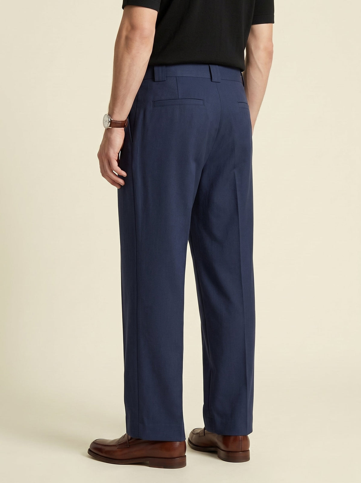 Cassian Wool-Blend Relaxed Straight Trousers