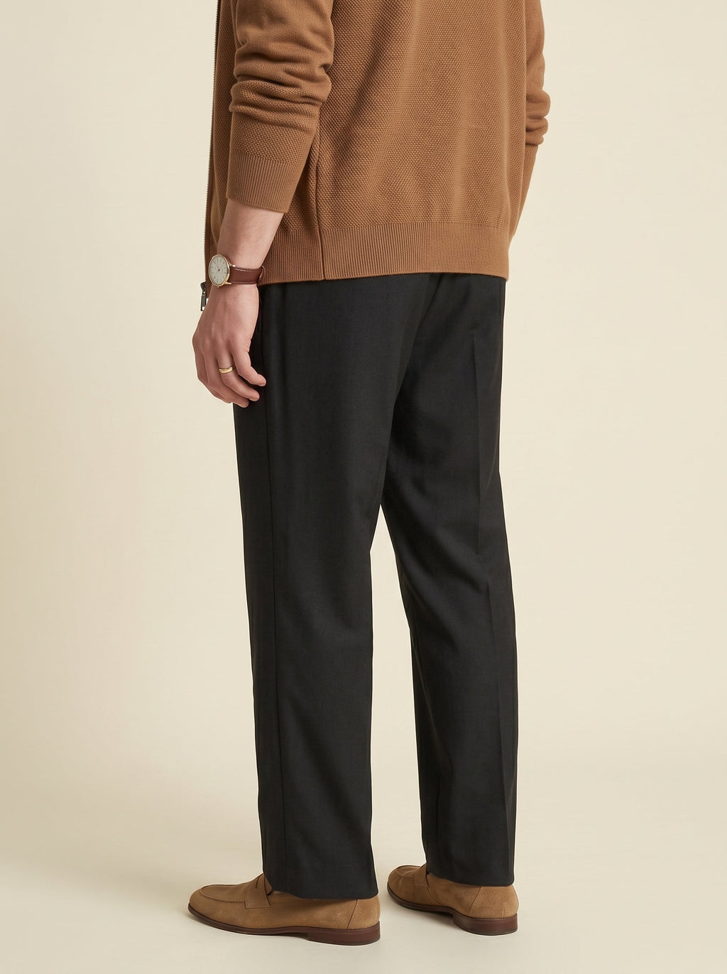 Cassian Wool-Blend Relaxed Straight Trousers