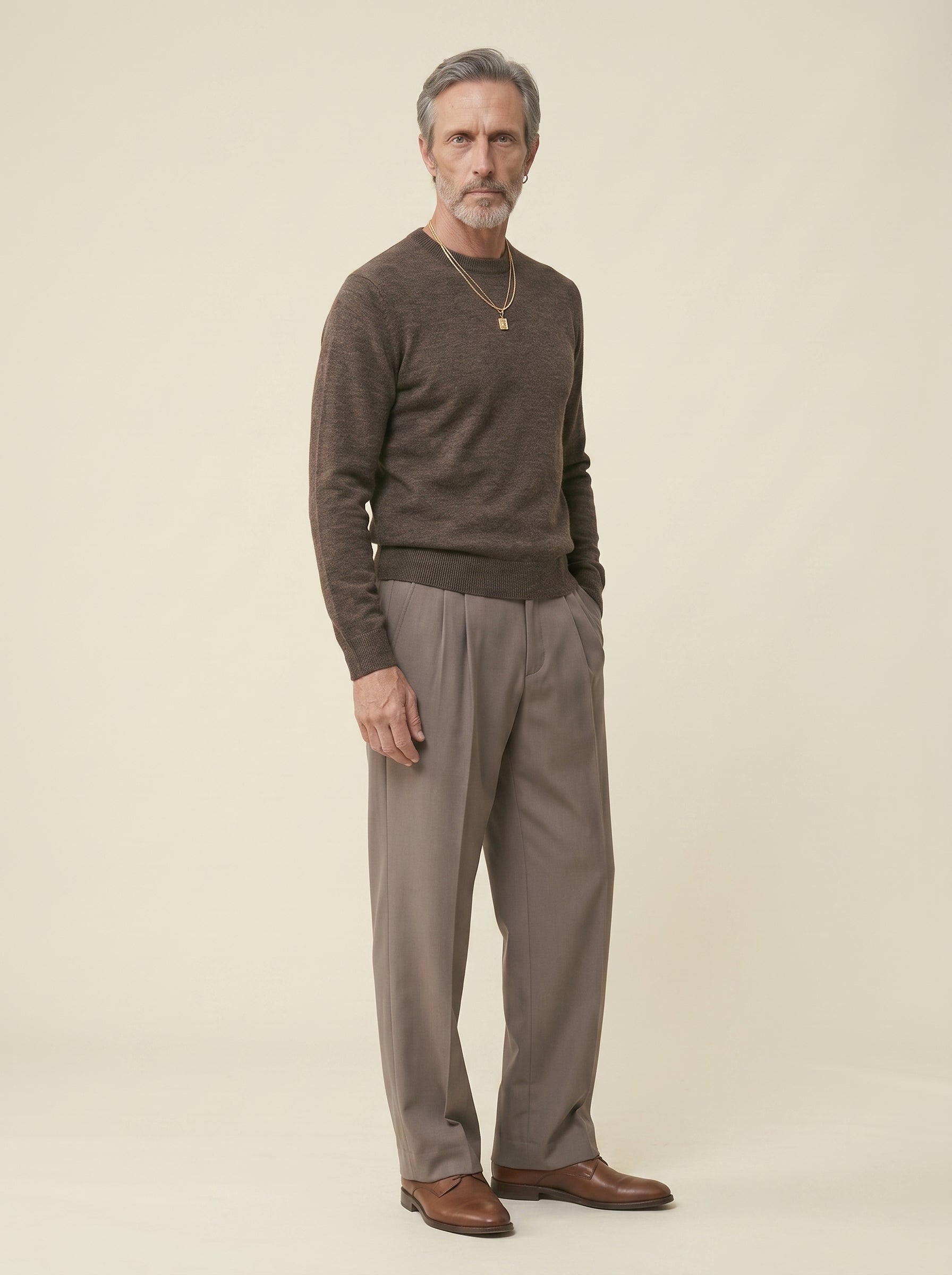 Cassian Wool-Blend Relaxed Straight Trousers