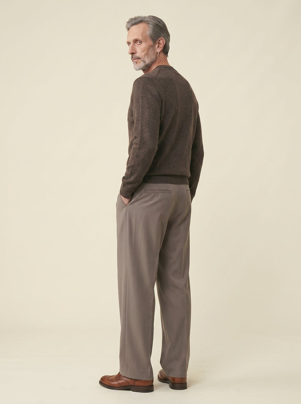 Cassian Wool-Blend Relaxed Straight Trousers