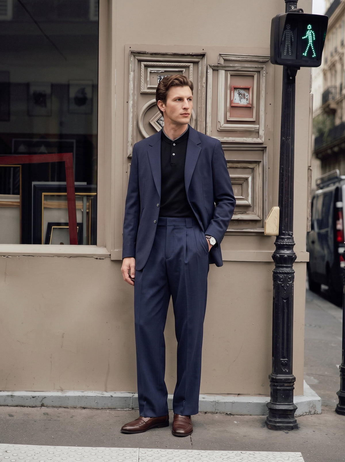 Cassian Wool-Blend Relaxed Straight Trousers