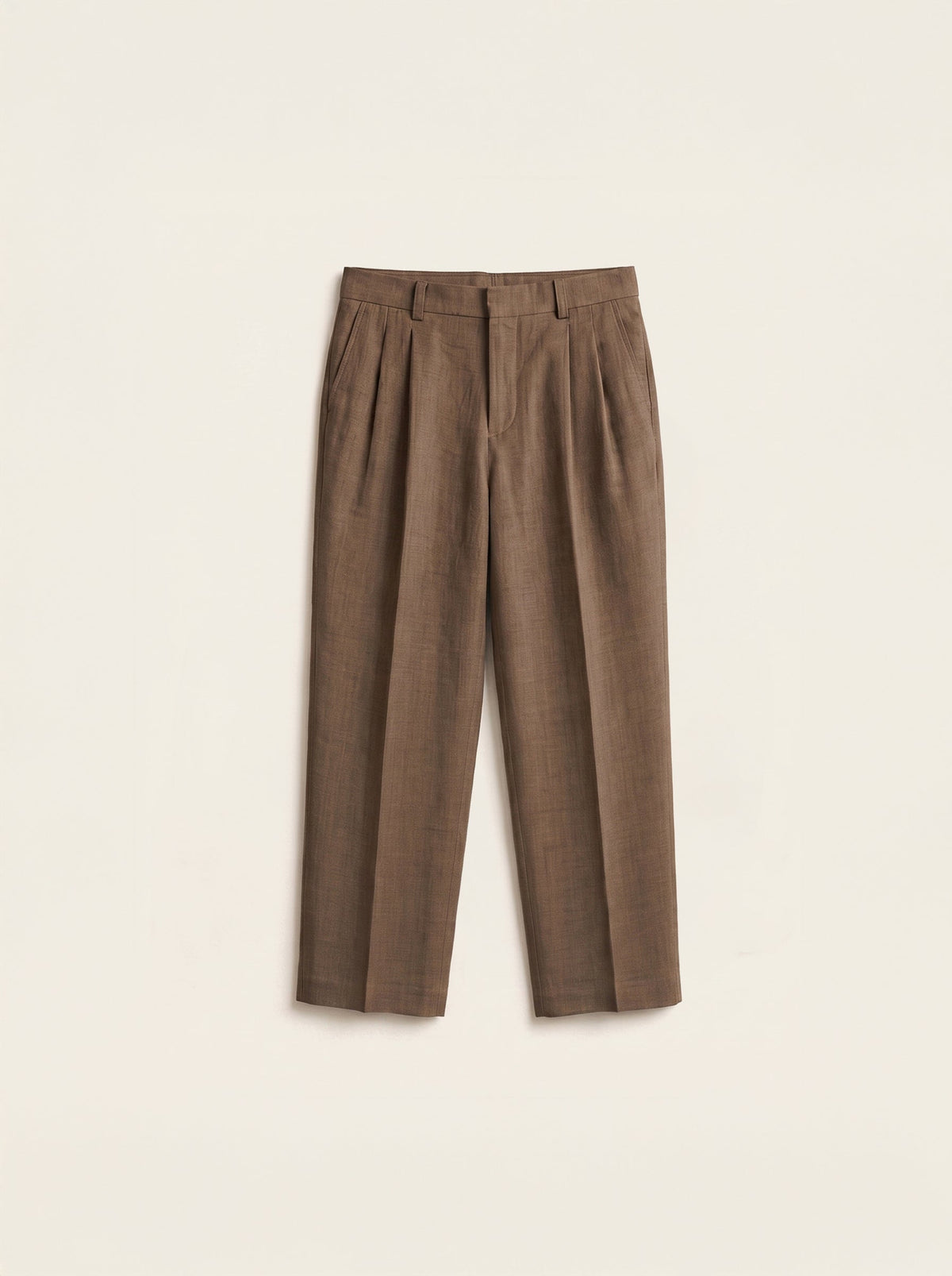 Lorenzo Linen Pleated Trousers