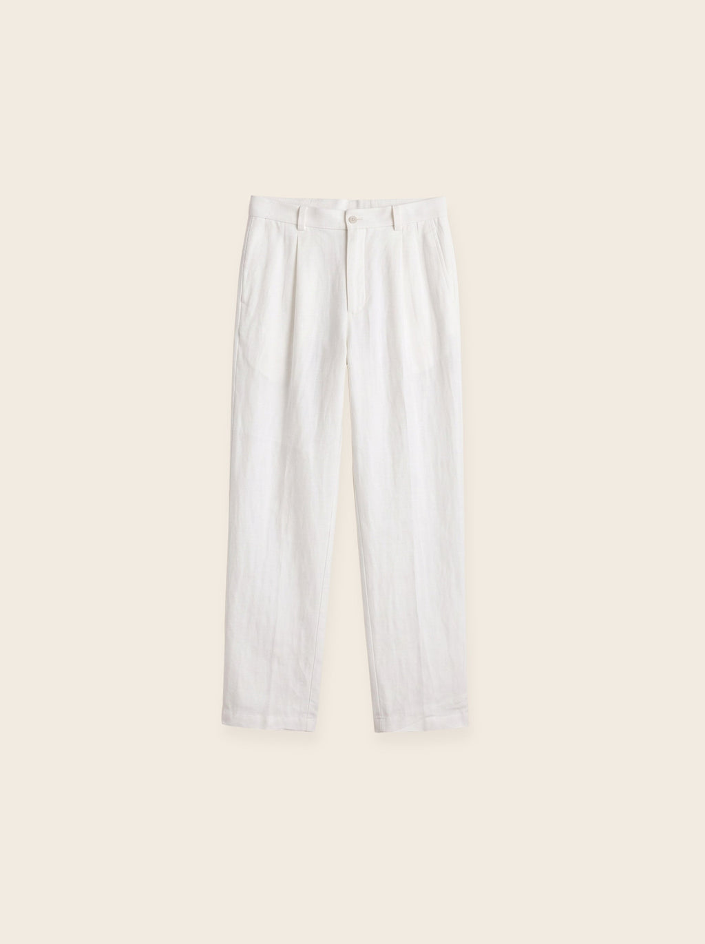 Alessio Linen-Viscose Pleated Trousers