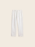 Alessio Linen-Viscose Pleated Trousers