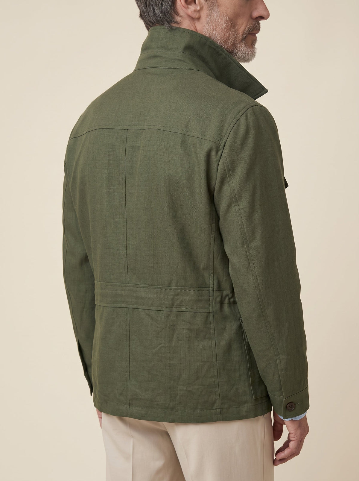 Lorenzo French Linen Safari Jacket