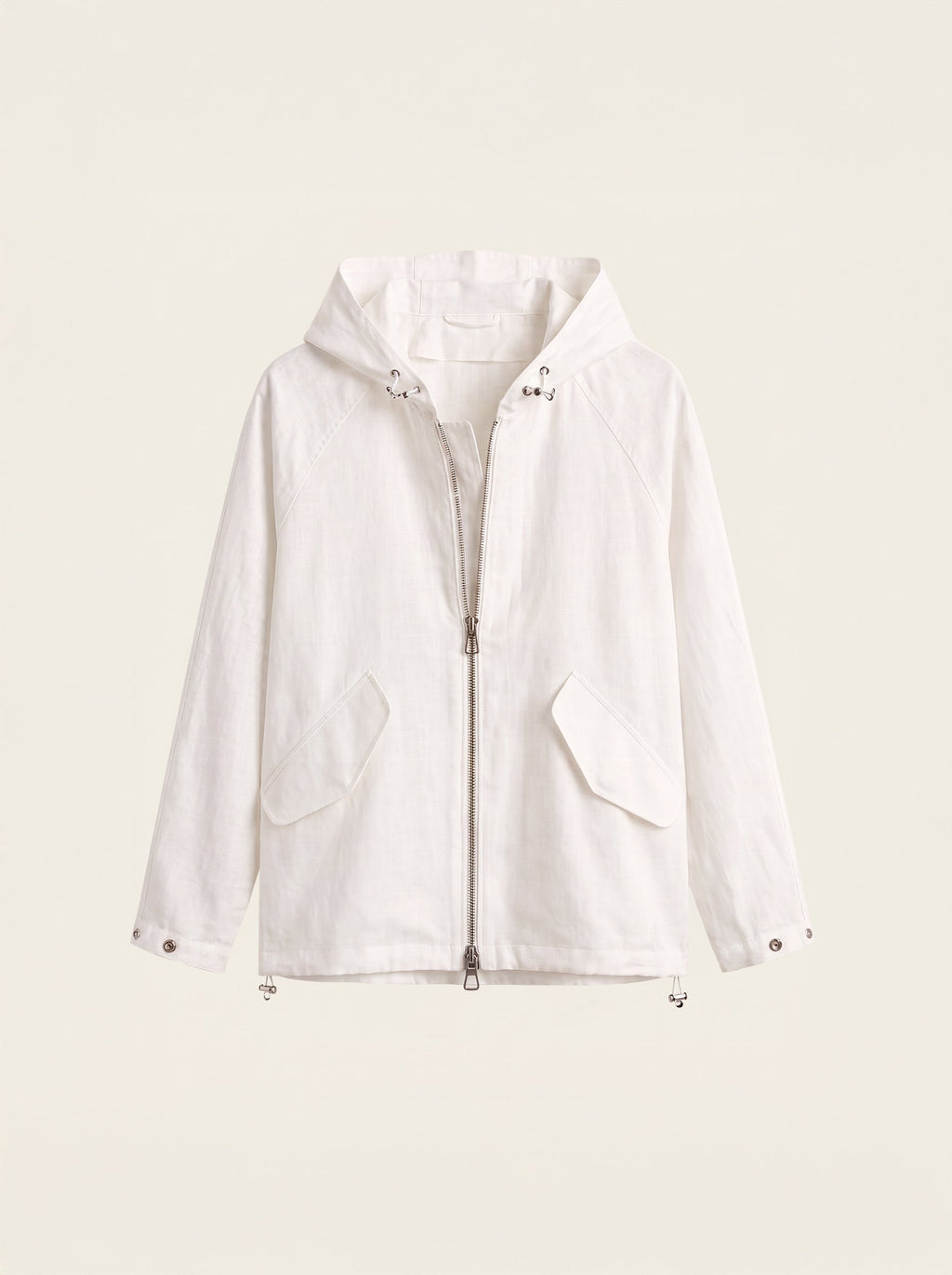 Riviera Pure Linen Hooded Jacket
