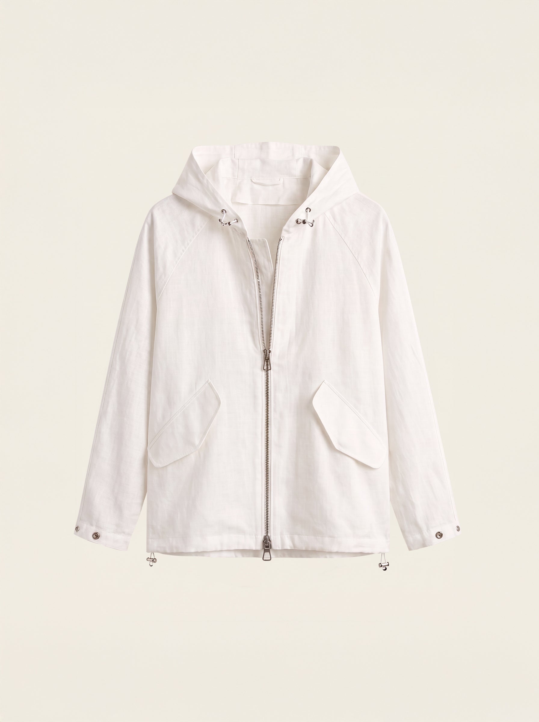 Riviera Pure Linen Hooded Jacket