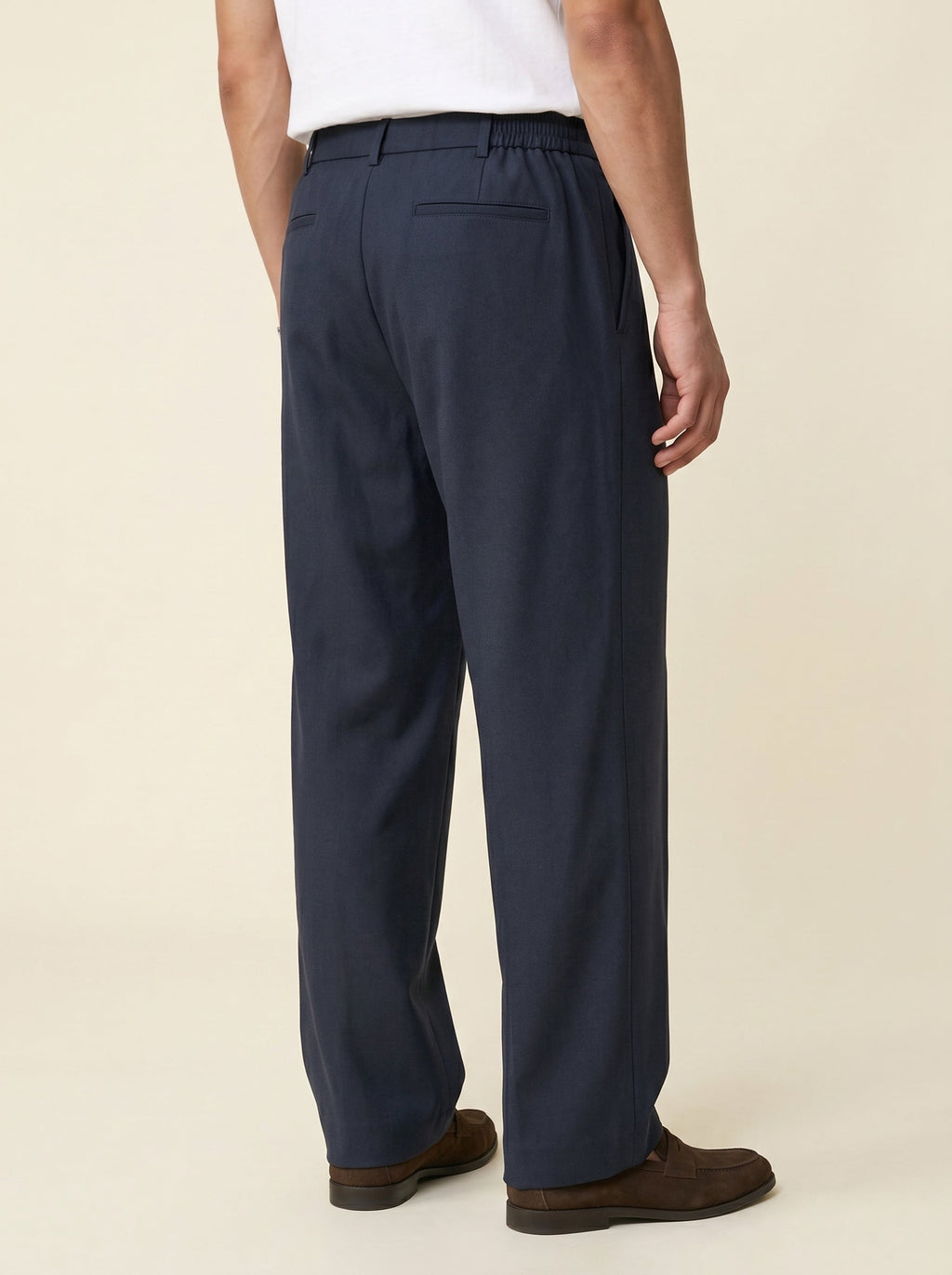 Adrian Wool-Blend Straight Trousers