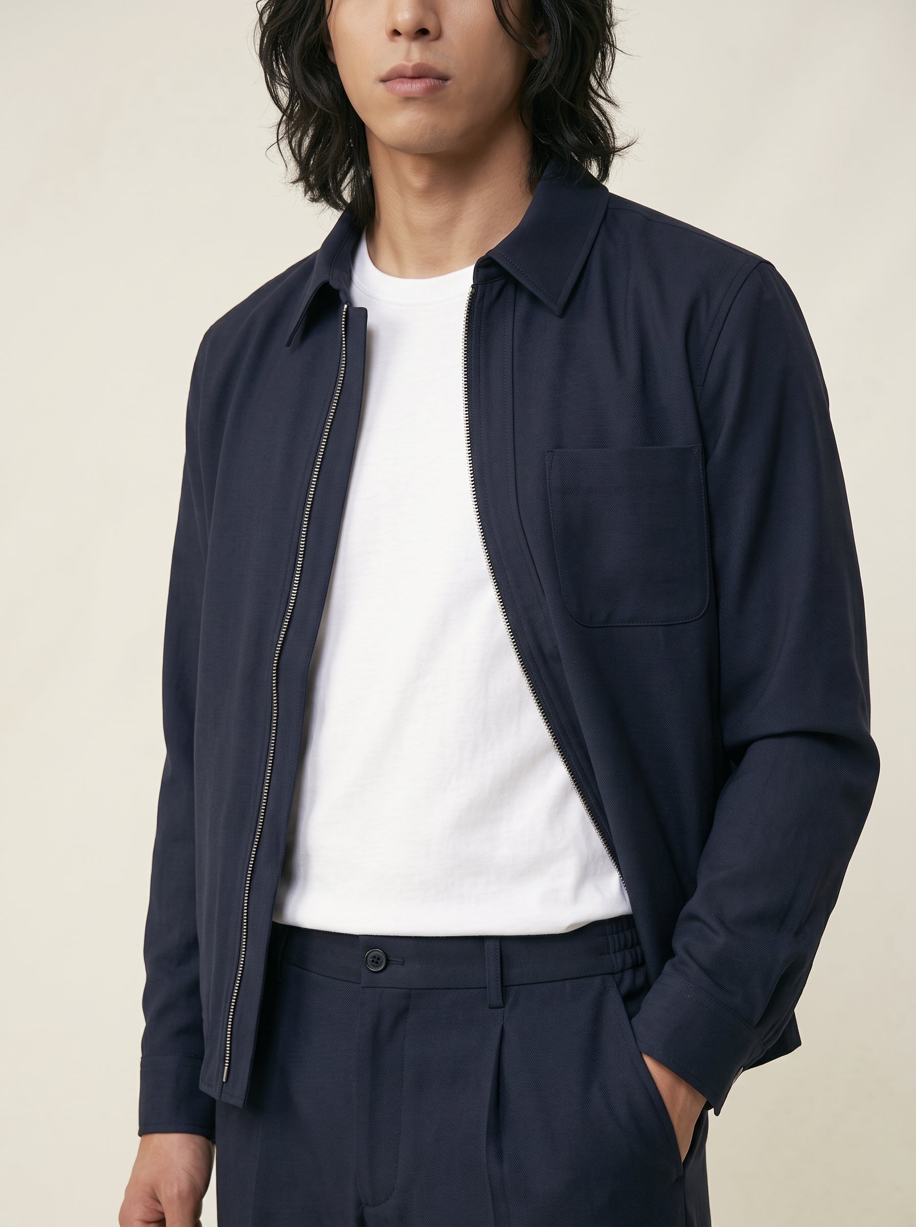 Adrian Wool-Blend Commuter Jacket