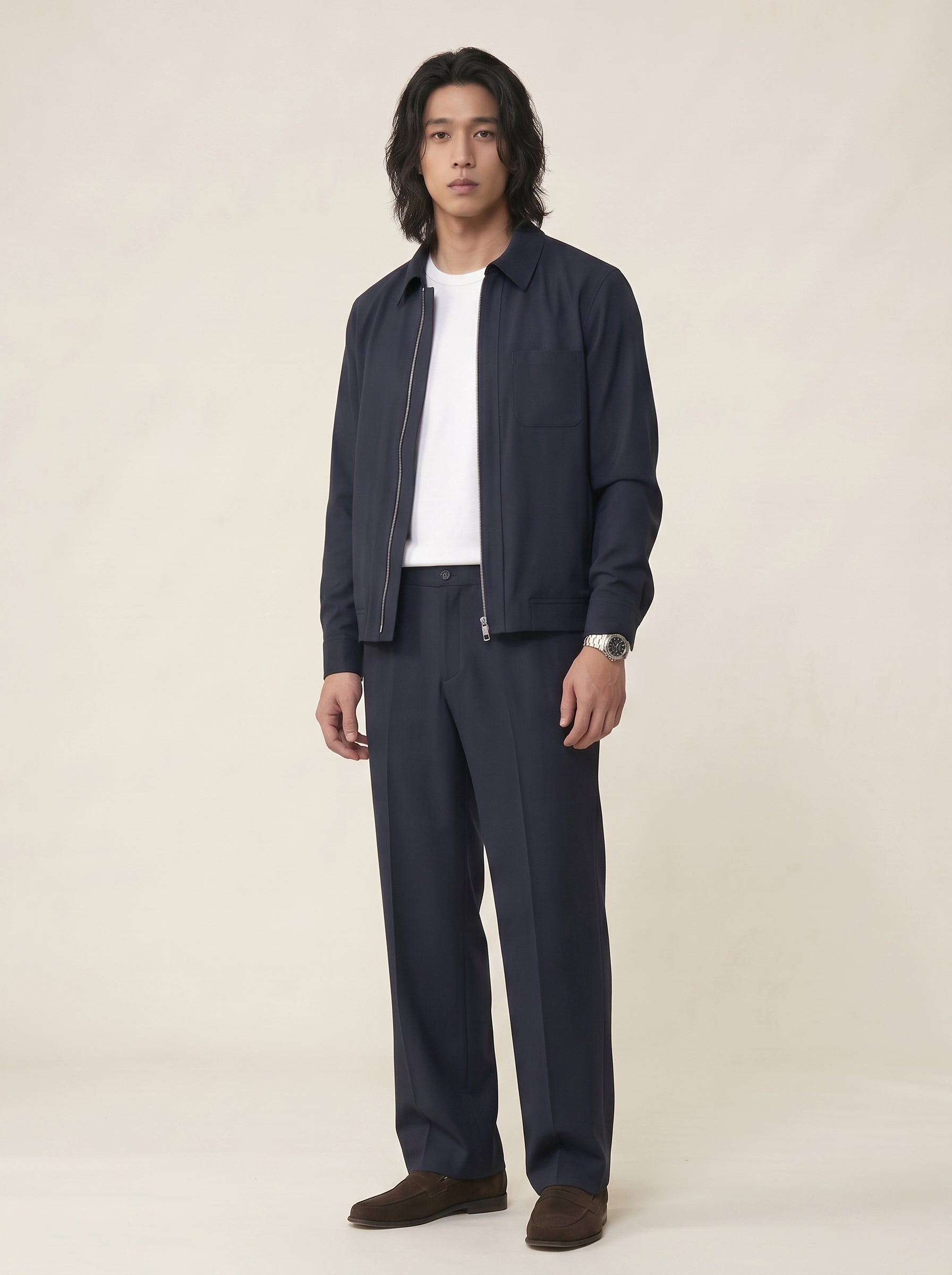 Adrian Wool-Blend Commuter Jacket