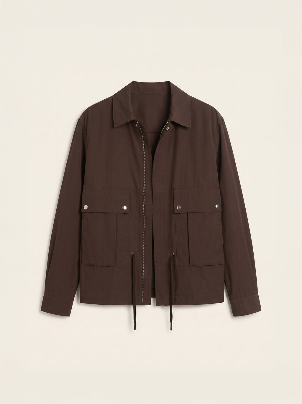 Matteo Viscose-Cotton Belted Track Jacket