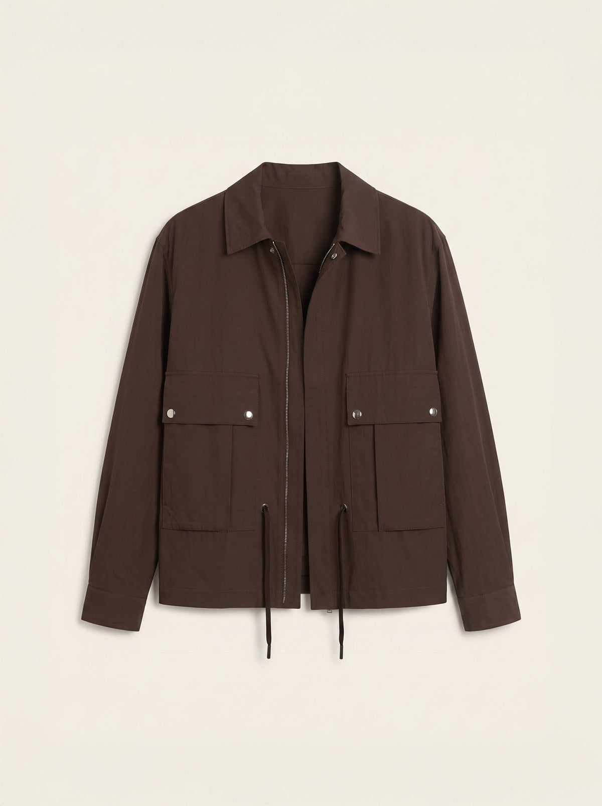 Matteo Viscose-Cotton Belted Track Jacket